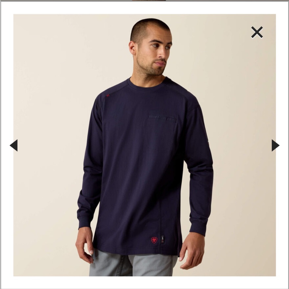 Ariat Blue Long Sleeve Tee